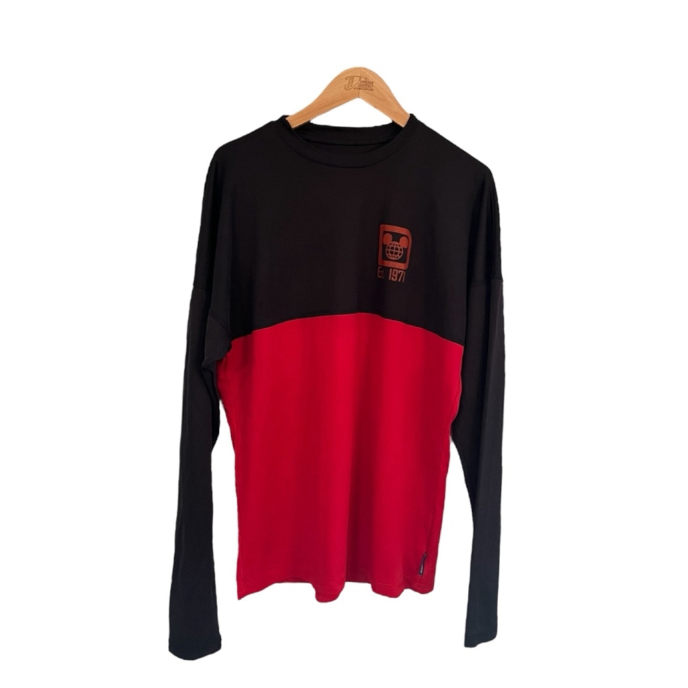 Disney Parks Spirit Jersey Performance Polyester Black Red Unisex Size Small